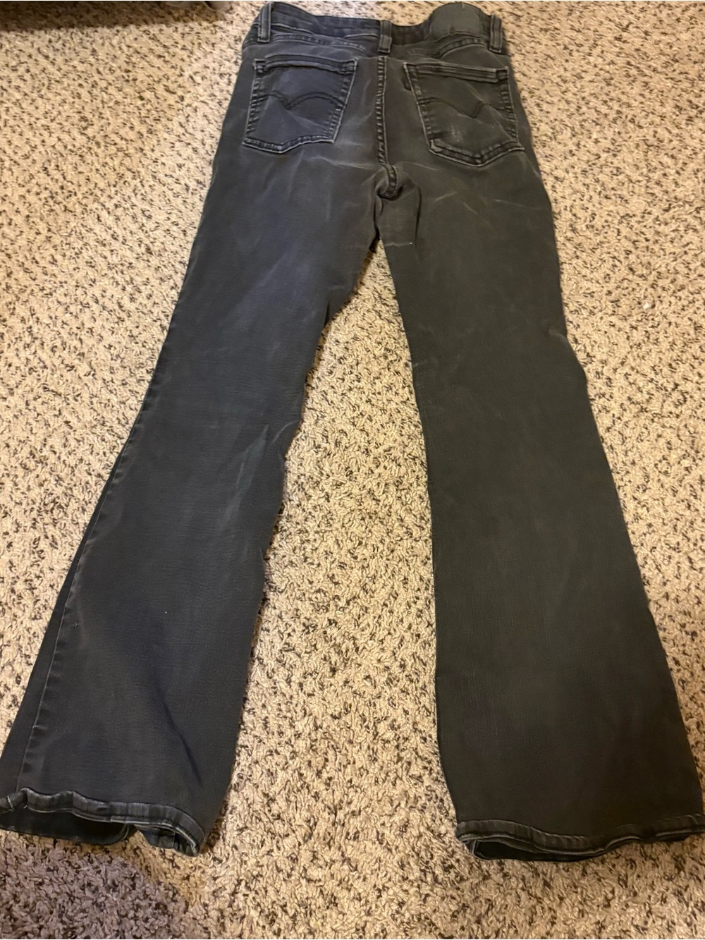 Levi's Black Flare Jeans with Classic Back Pockets